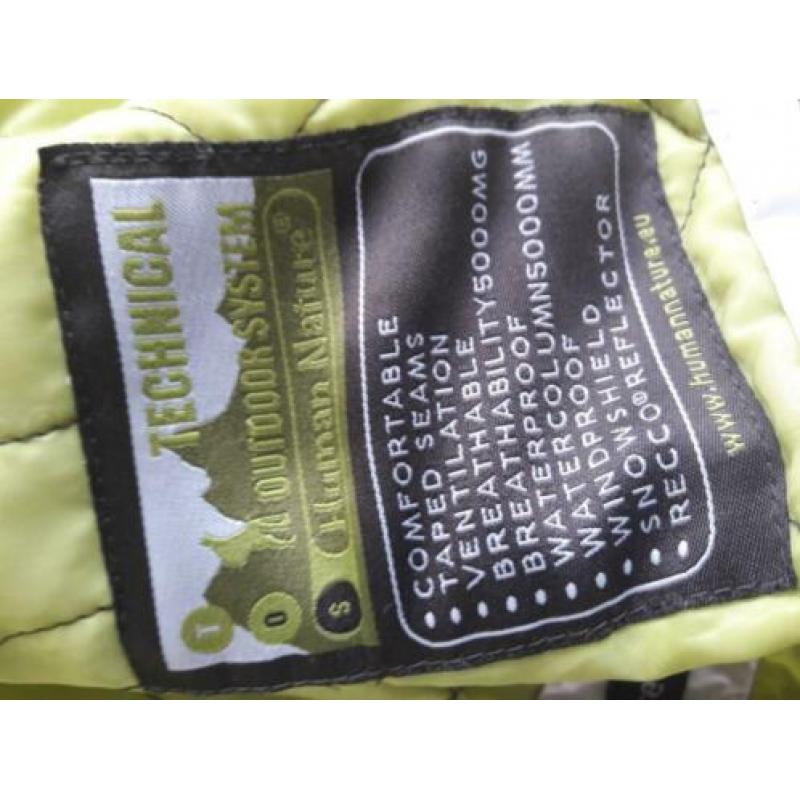 Bruine outdoorjas maat S