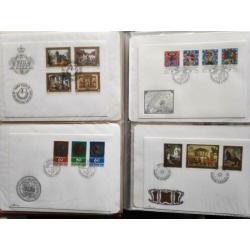 Liechtenstein : Verzameling FDC's tussen 1977 en 2003