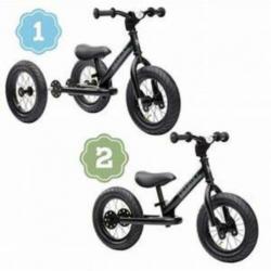 Stoere TryBike Zwart MAT Loopfiets Tweewieler gemonteerd