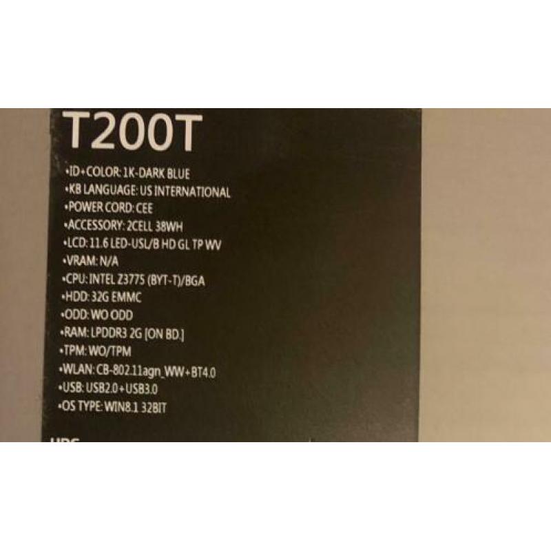 Asus transformer book t200t(scherm afneembaar tot tablet)