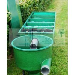 Polyester 5 kamerfilter compleet met vortex, koivijverfilter