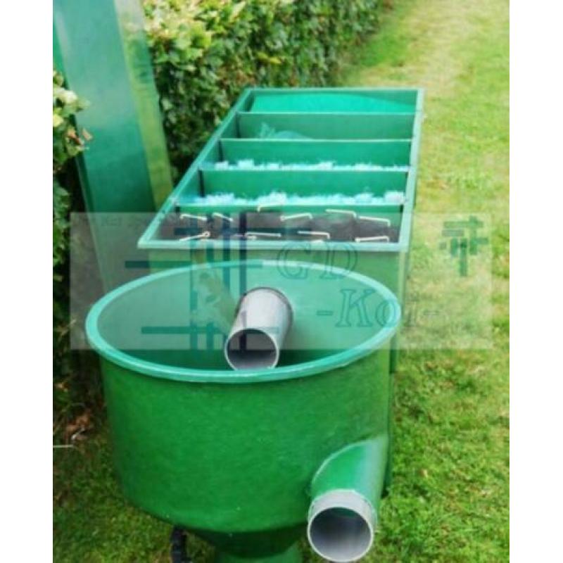 Polyester 5 kamerfilter compleet met vortex, koivijverfilter