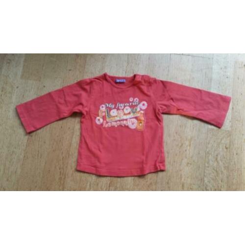 Shirtjes lange mouw maat 86