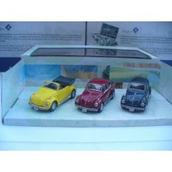 Cararama 1/43 VW Volkswagen Kever Beetle Set