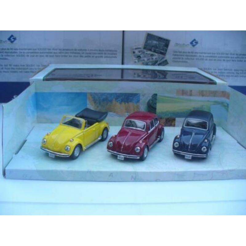 Cararama 1/43 VW Volkswagen Kever Beetle Set