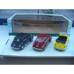 Cararama 1/43 VW Volkswagen Kever Beetle Set