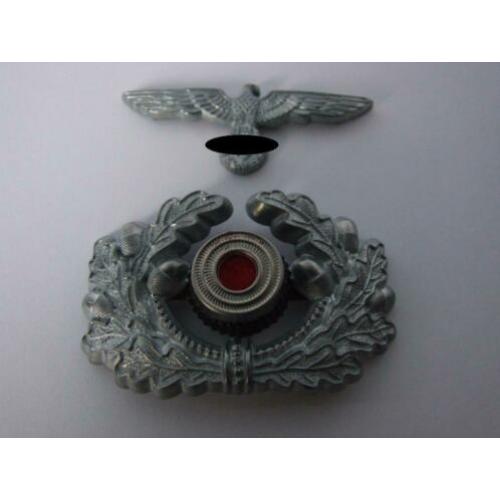 Embleem,Set,Metaal,Pet,Kepie,Duitsland,WWII,Wehrmacht