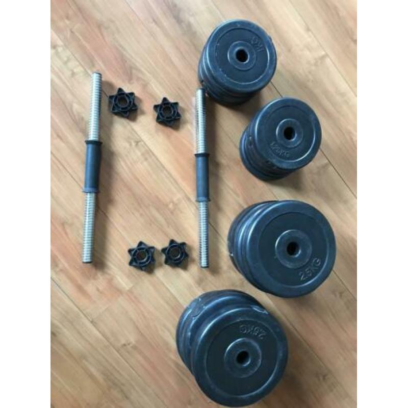 Dumbbells 2 x 15 kg losse schijven