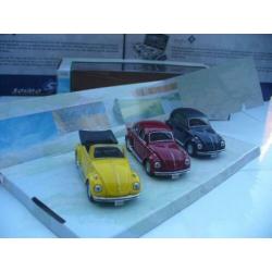 Cararama 1/43 VW Volkswagen Kever Beetle Set