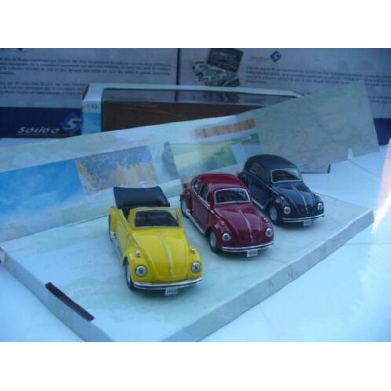 Cararama 1/43 VW Volkswagen Kever Beetle Set