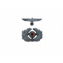 Embleem,Set,Metaal,Pet,Kepie,Duitsland,WWII,Wehrmacht