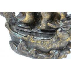 Beeld Drakenboot - Brons - China