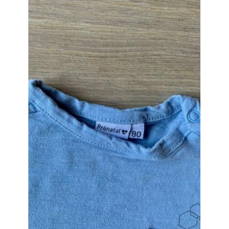 Z.g.a.n. Blauw shirtje met borzakje, Prénatal, maat 80