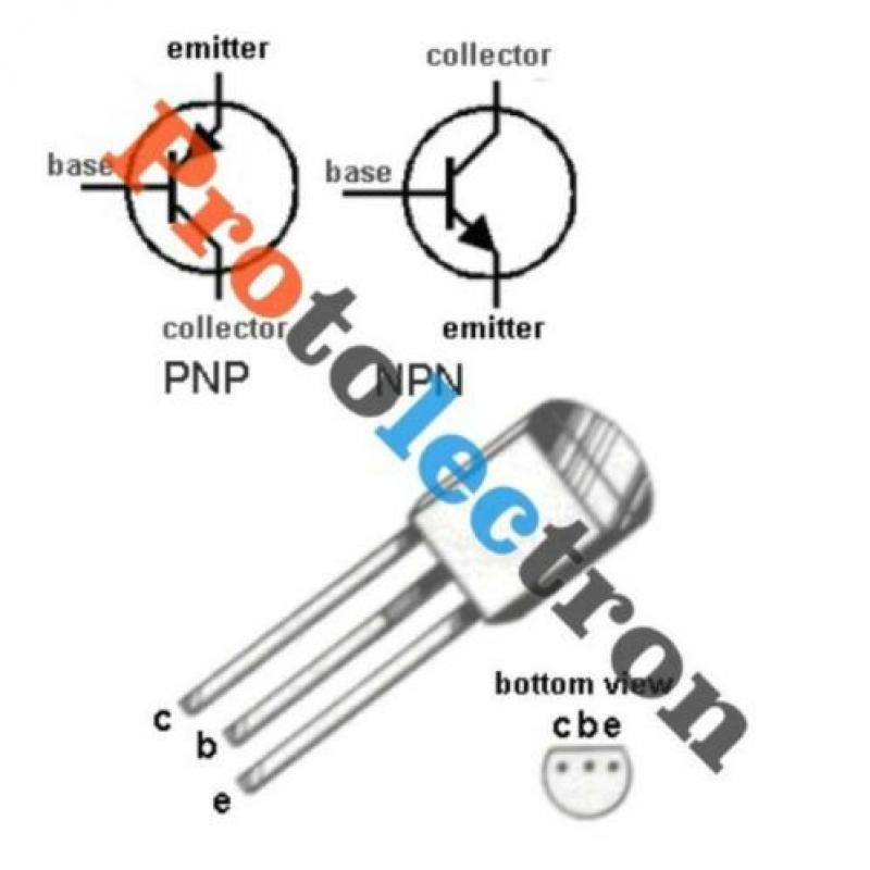 BC547 / BC547c NPN transistor (protolectron)