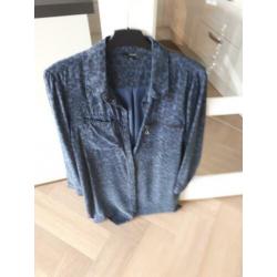 Jurk NIEUW panter print blauw maat xl