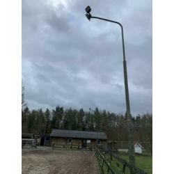 Paardenbak lichtmast 4 st met 8 led lampen