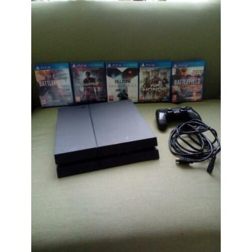 PS4 met Spellen en Controller ( 1TB )