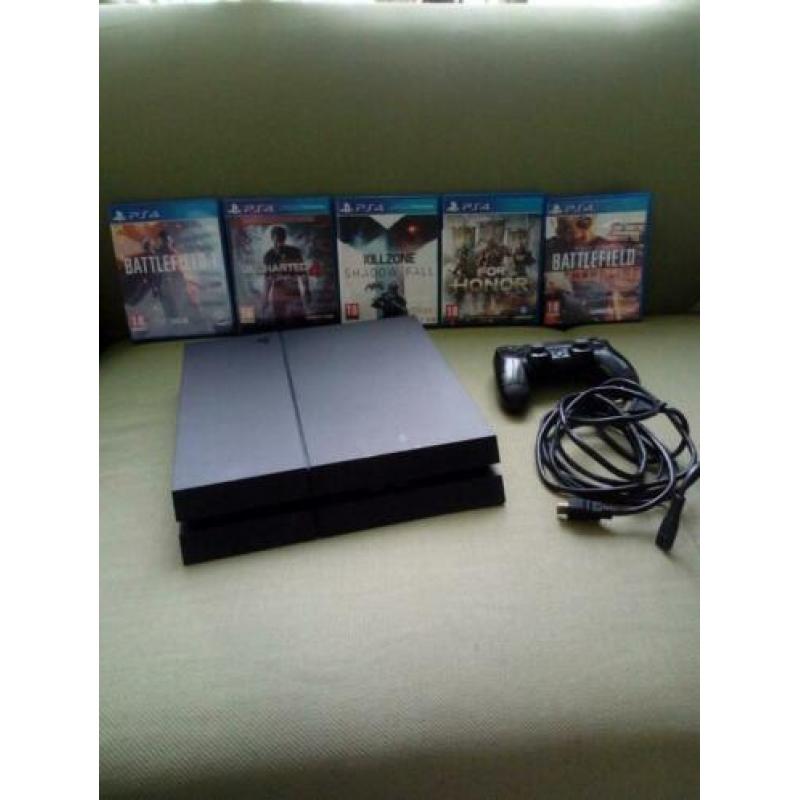 PS4 met Spellen en Controller ( 1TB )