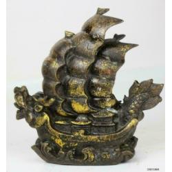Beeld Drakenboot - Brons - China