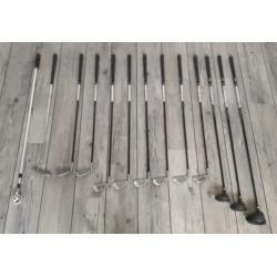 Complete golfset Johnsen met Dunlop trolley