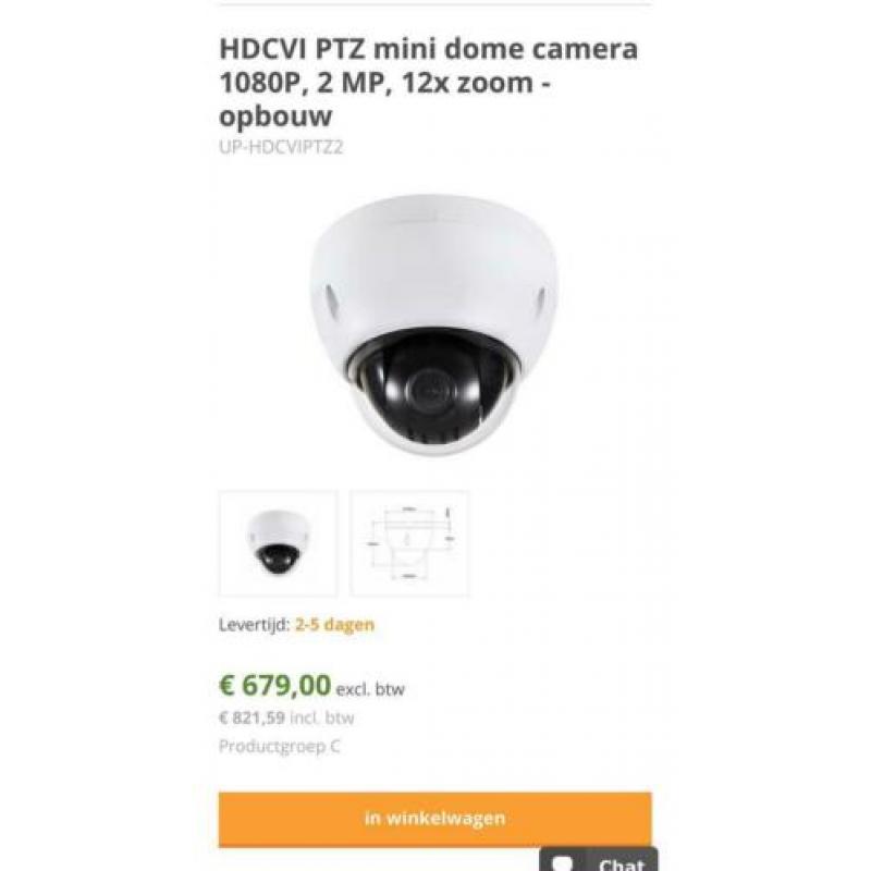 Dahua 360 graden HDCVI speed dome camera full HD 12x zoom