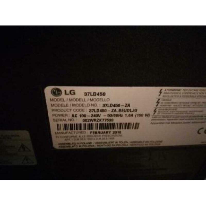LG tv 37 inch inclusief microset