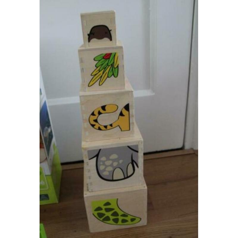 Nieuw Blokkenpuzzel jungledieren van Hape