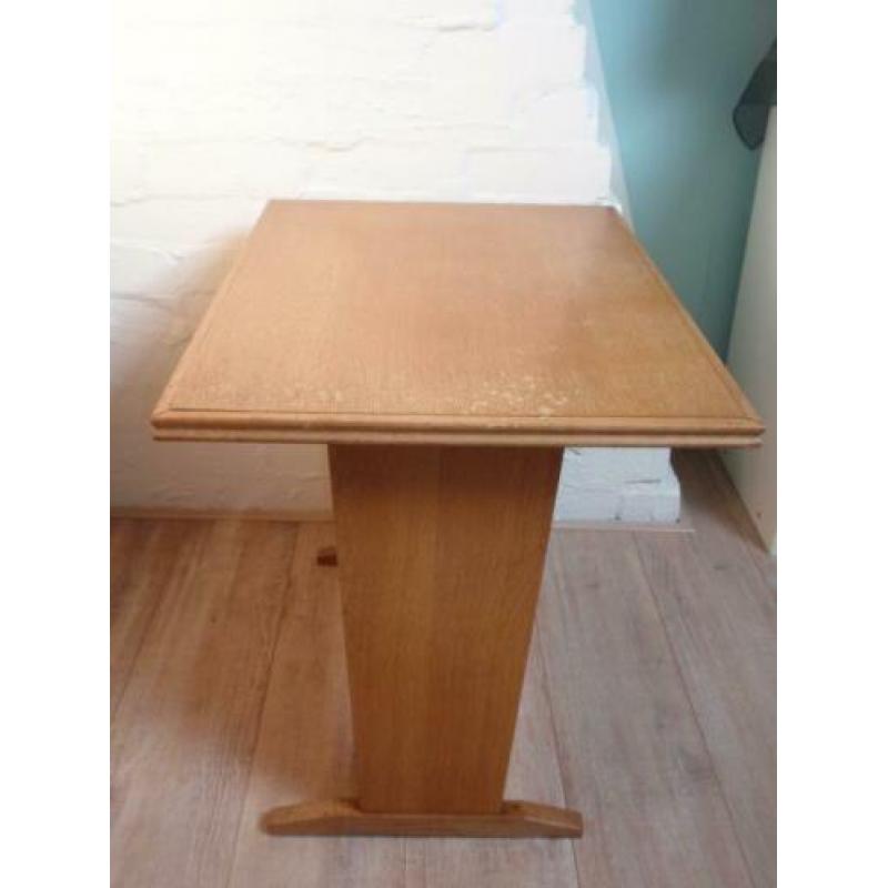 Tafeltje bijzettafeltje hout strak model jaren 50 Vintage