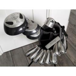 Complete golfset Johnsen met Dunlop trolley