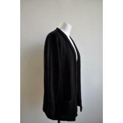 Vintage lang gebreid kabel vest