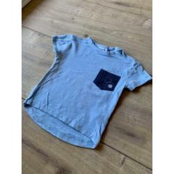 Z.g.a.n. Blauw shirtje met borzakje, Prénatal, maat 80