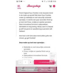 Freck freckles sproetjes bij tekenen nieuw verpakking
