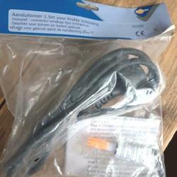 Aansluitsnoer lichtslang 230V connector krimpkous