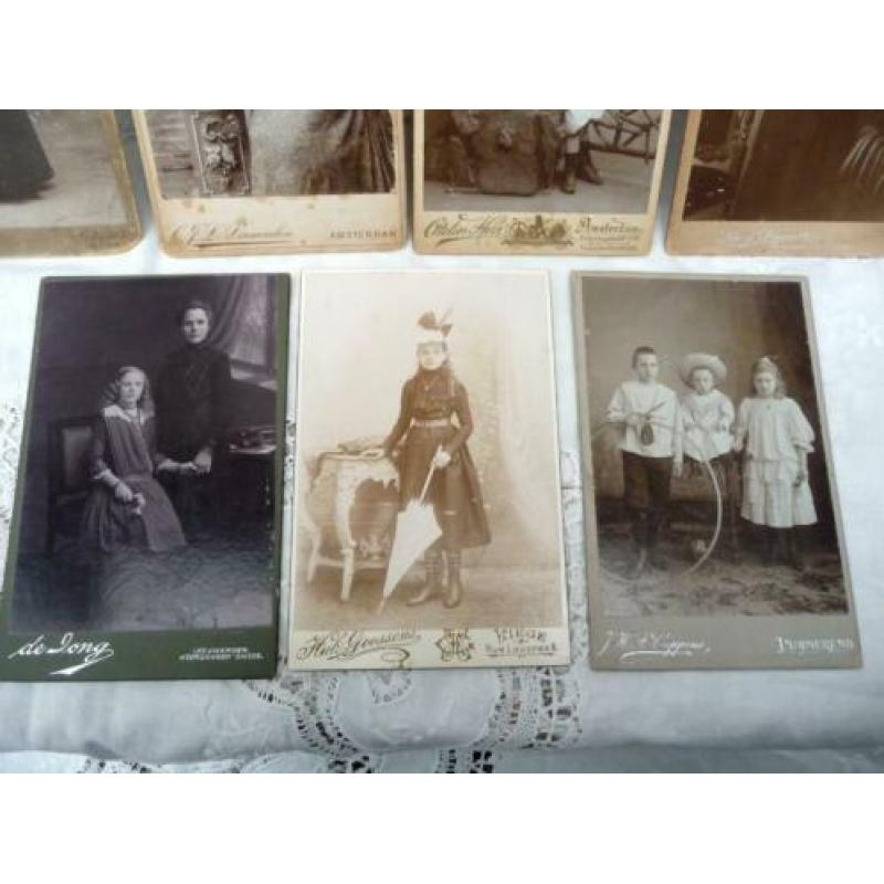 carte de visite 20 stuks Kabinetfoto`s Cdv`s ca 1900