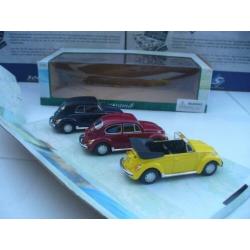 Cararama 1/43 VW Volkswagen Kever Beetle Set