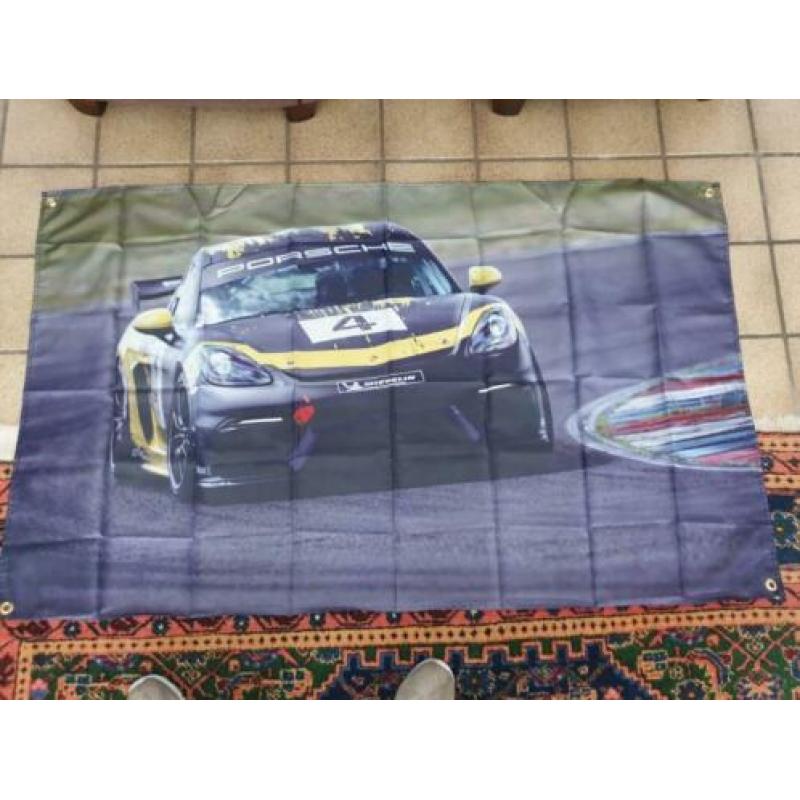 PORSCHE MACAN GTS Polyester Poster Banner Vlag