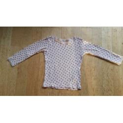 Shirtjes lange mouw maat 86