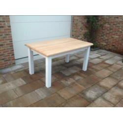 Eettafel landelijk | Eettafel eikenhout | Tafel wit eiken