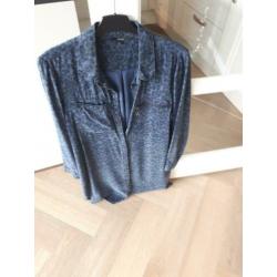 Jurk NIEUW panter print blauw maat xl