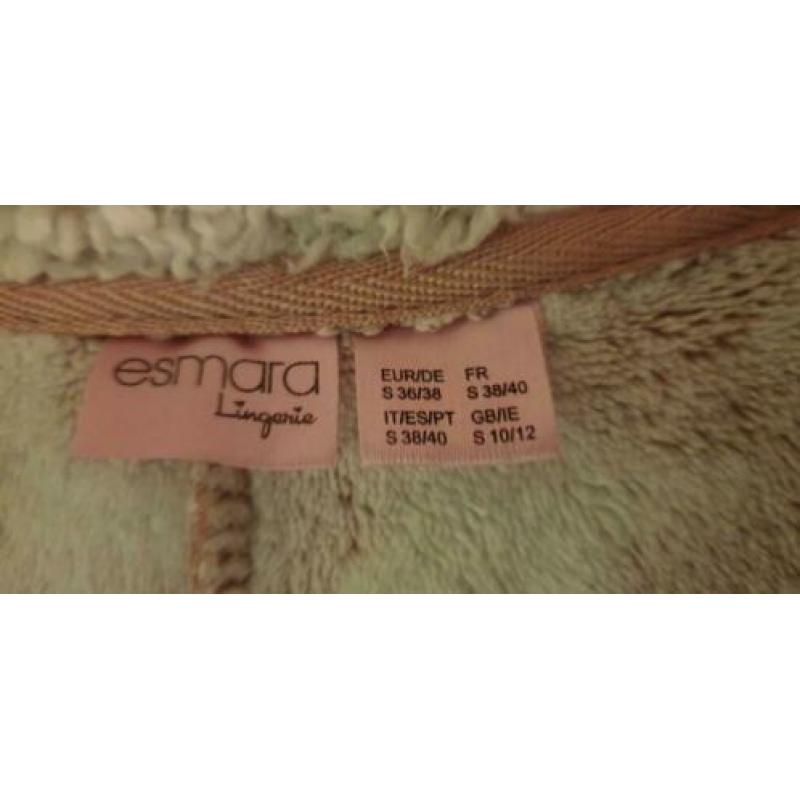 warme roze onesie / huispak met capuchon S 36/38
