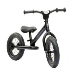 Stoere TryBike Zwart MAT Loopfiets Tweewieler gemonteerd