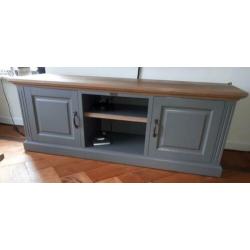 2 salontafels grijs + evt. televisiemeubel