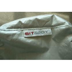 Sit&Joy zitzak kleur zilvergrijs kubus 40cmx40cm