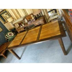 tafel in old recyclage teak met dik blad