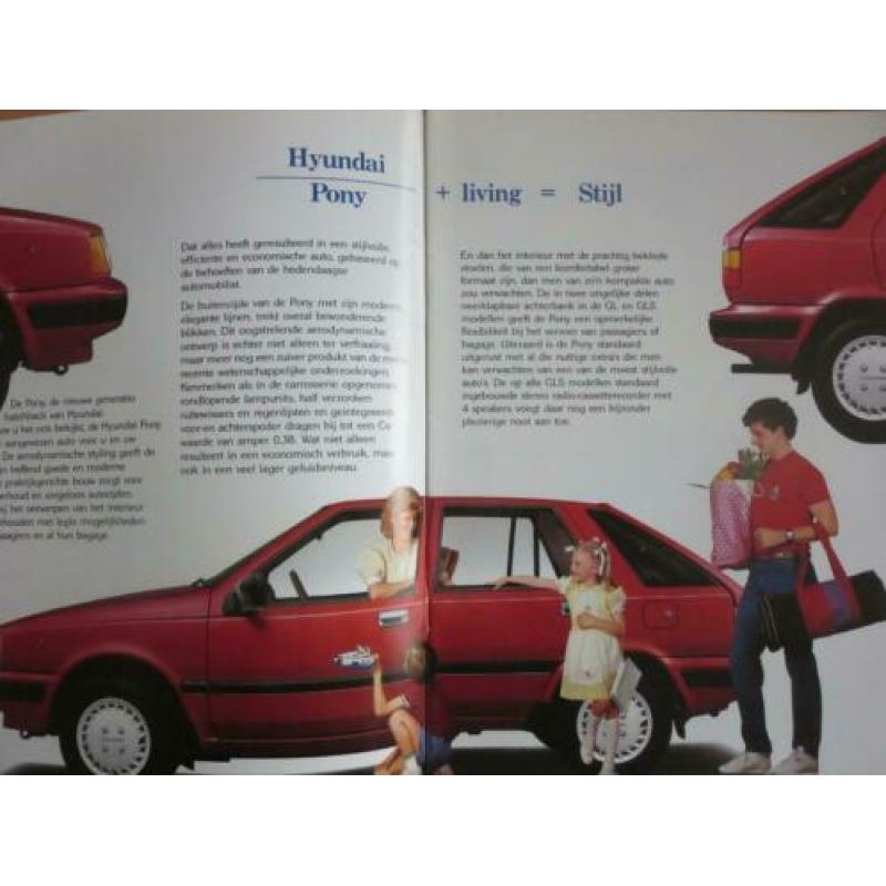 Vlaamse folder Hyundai Pony