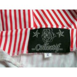 Collectif pin-up sailor vintage rockabilly 50s blouse mt S.