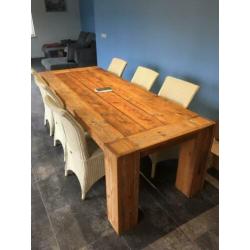 Steigerhout eettafel