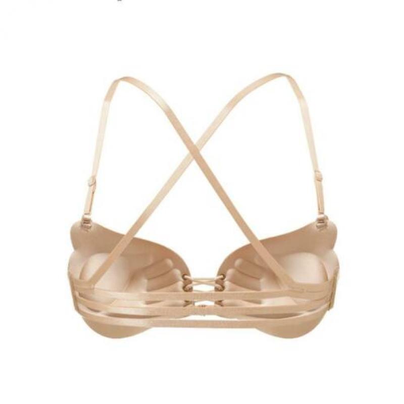 Push up BH handvorm beige zwarte sexy push-up cup A B C D