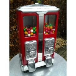 dubbele kauwgomballen pinda automaat vintage sixties fifties
