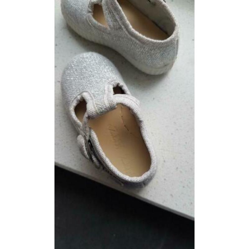 Fitz kitz schoenen 19 zilver instappers nieuw